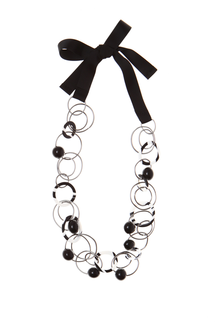 Necklace with gold rings Intrend Necklace with gold rings Intrend