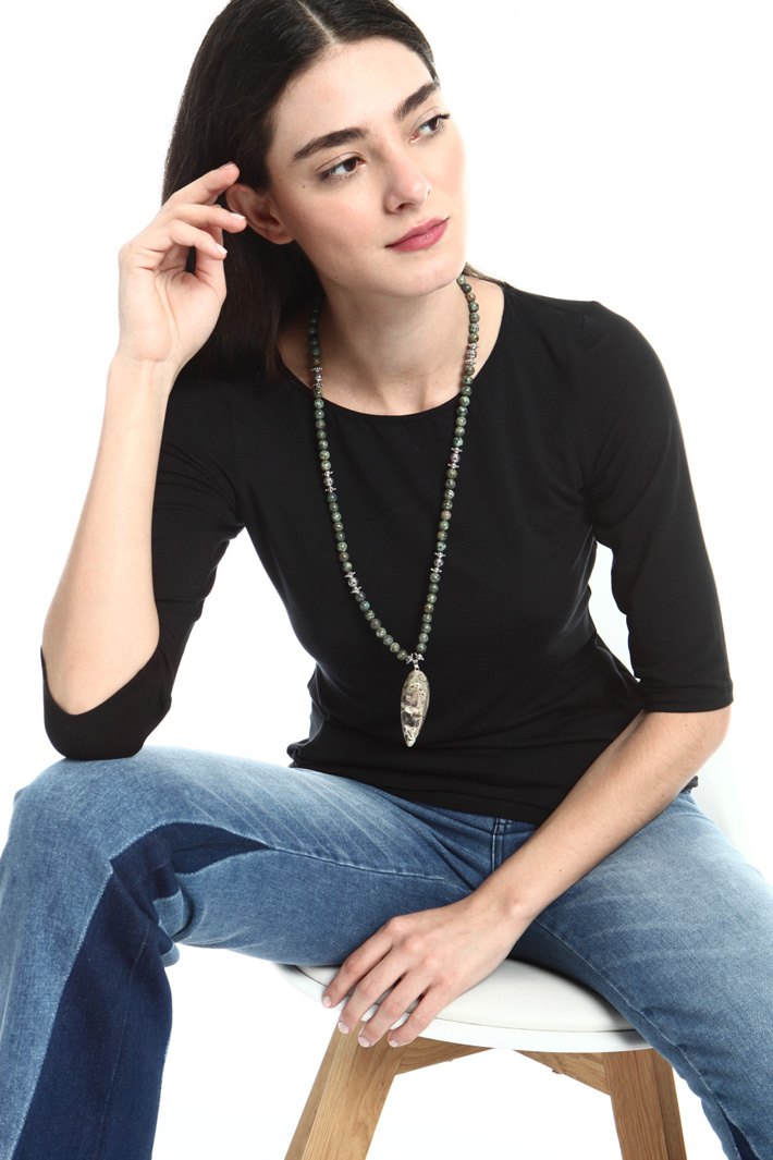 Natural stone necklace Intrend Natural stone necklace Intrend