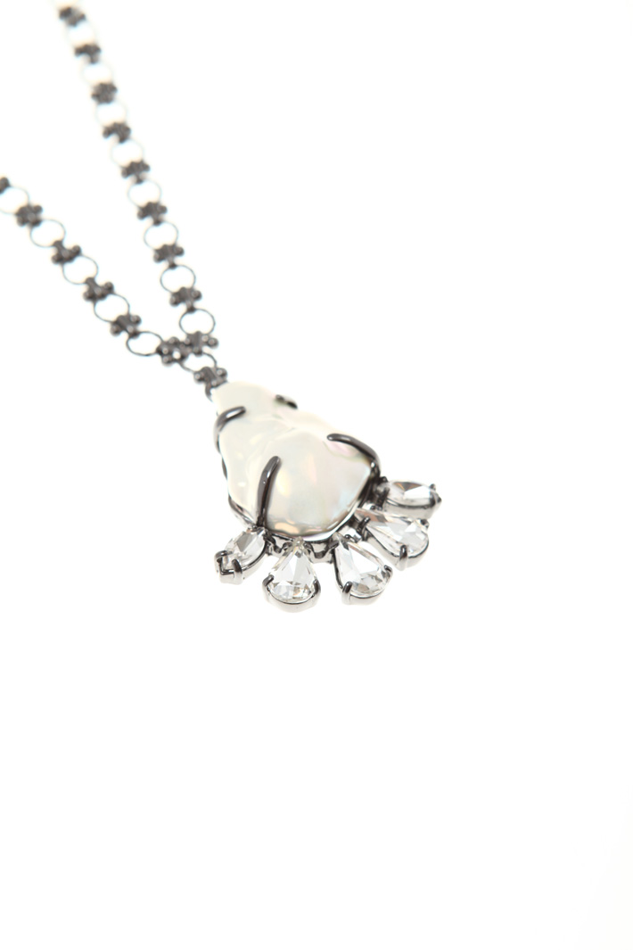 Necklace with glass pendant Intrend Necklace with glass pendant Intrend