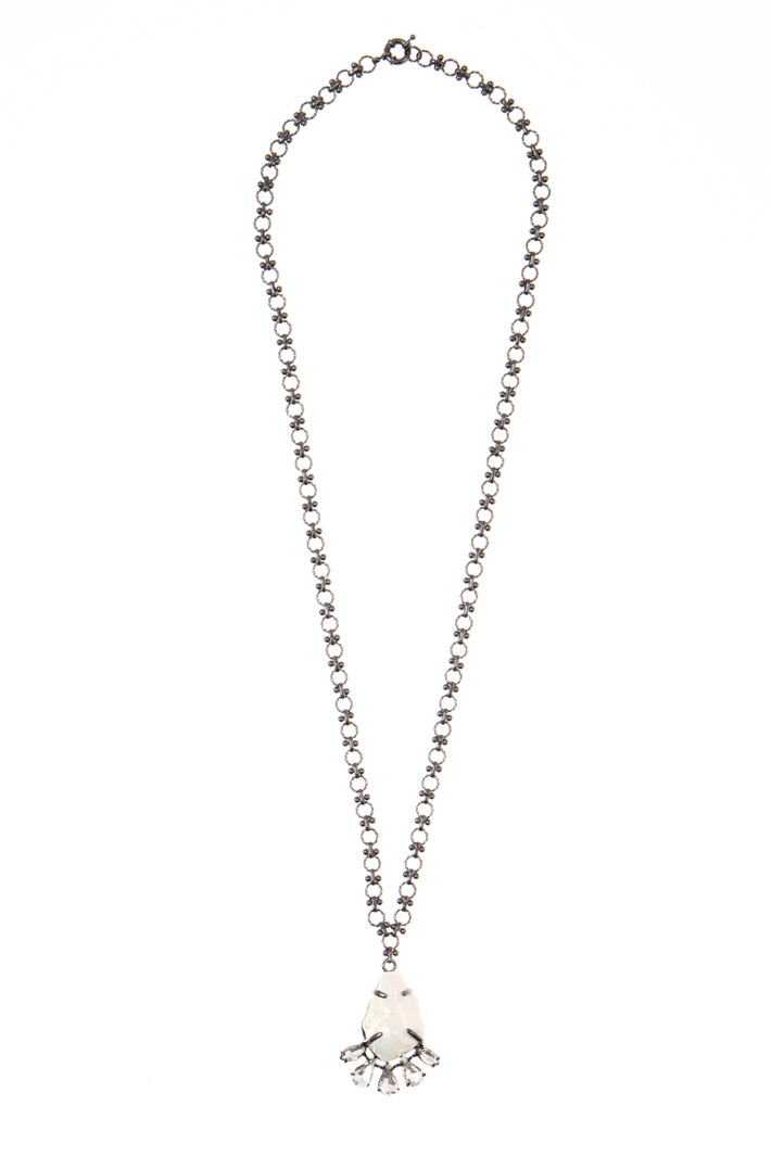 Necklace with glass pendant Intrend Necklace with glass pendant Intrend