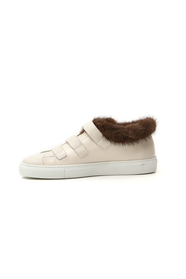 Leather and mink sneakers Intrend Leather and mink sneakers Intrend