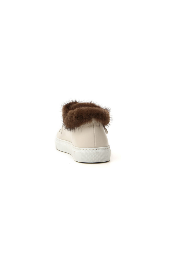Leather and mink sneakers Intrend Leather and mink sneakers Intrend