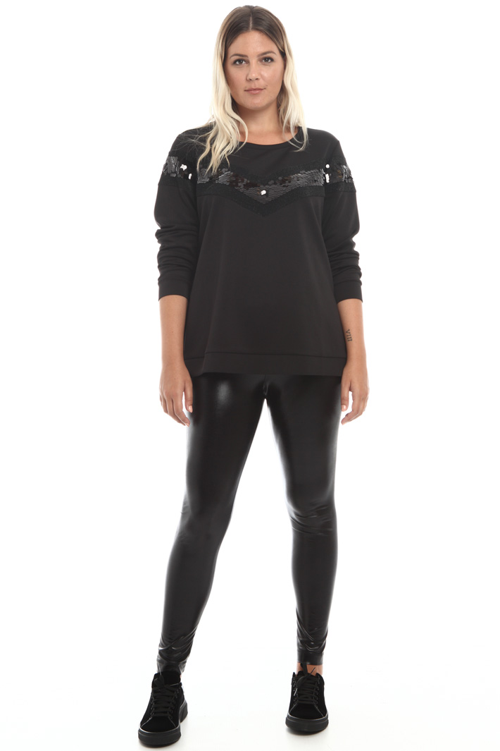 Varnished effect trousers Intrend Varnished effect trousers Intrend