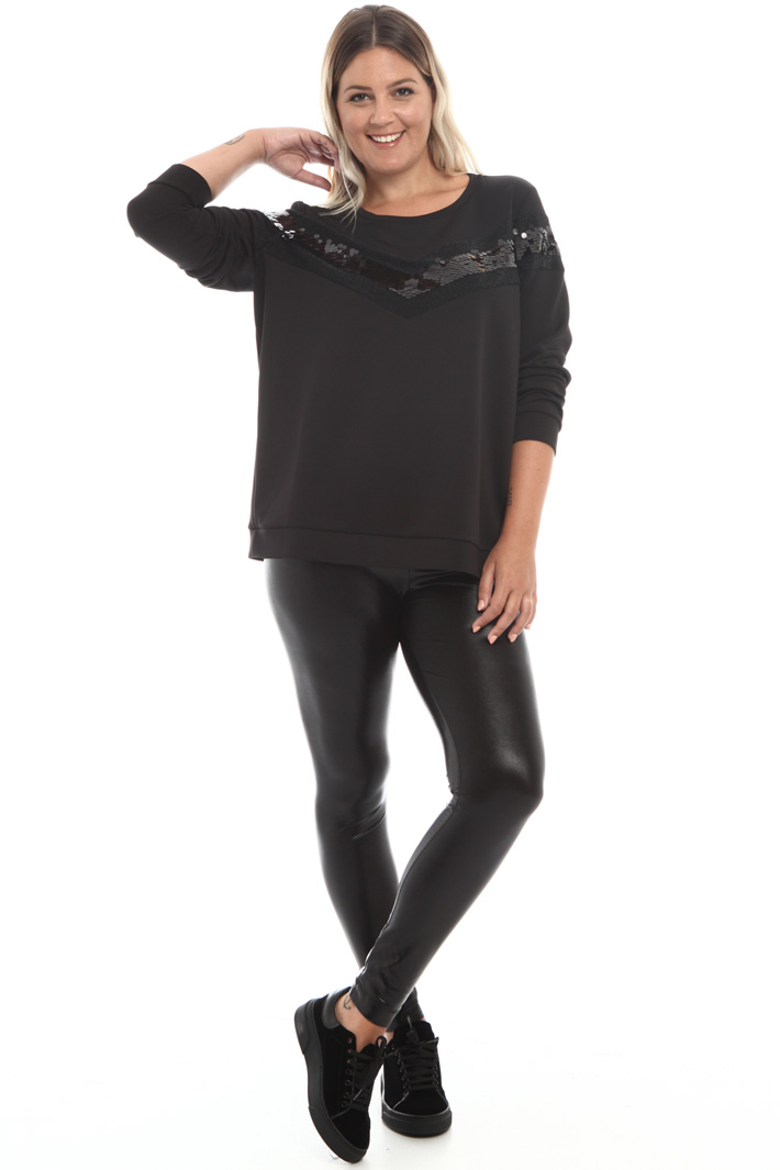 Varnished effect trousers Intrend Varnished effect trousers Intrend