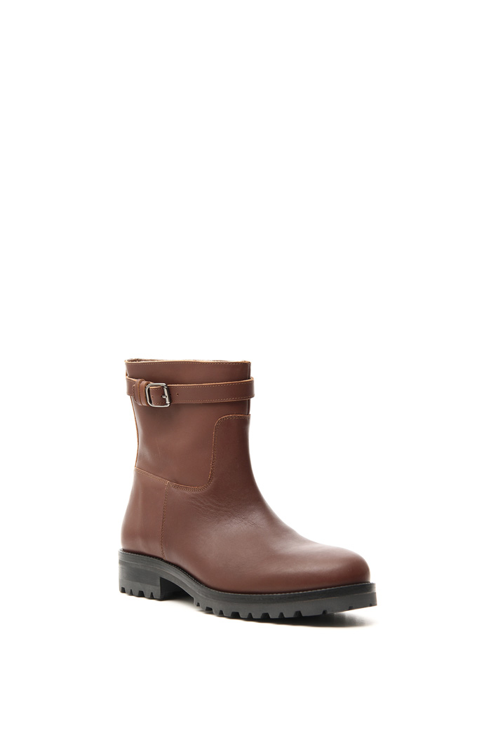 Leather biker boot Intrend Leather biker boot Intrend