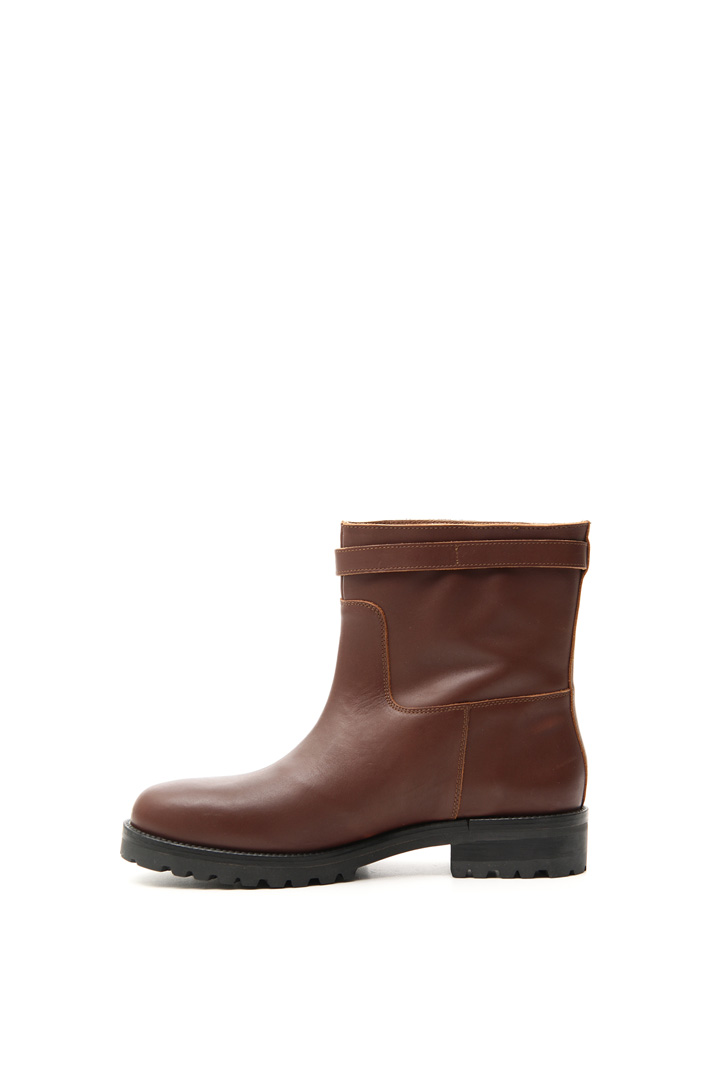 Leather biker boot Intrend Leather biker boot Intrend