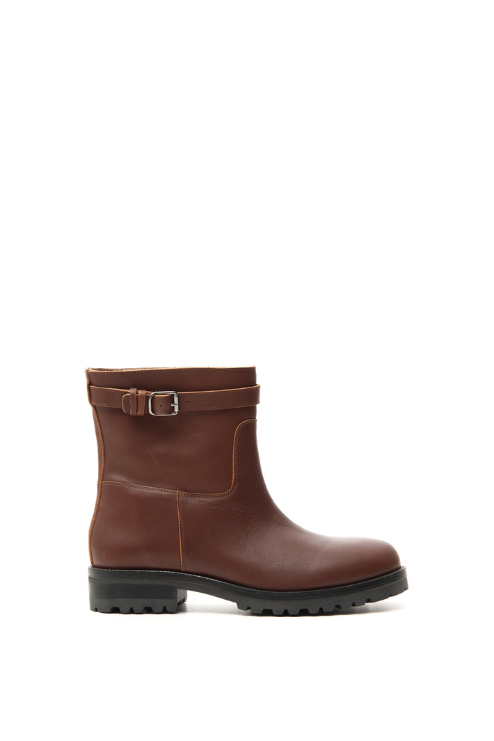 Leather biker boot Intrend Leather biker boot Intrend