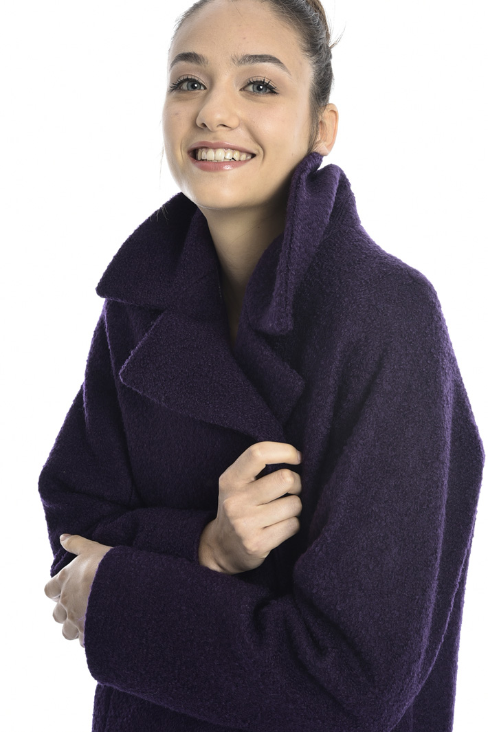 Bouclé jersey coat Intrend Bouclé jersey coat Intrend