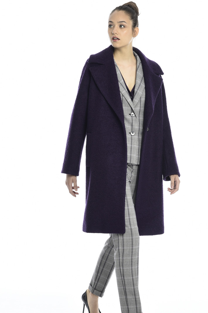 Bouclé jersey coat Intrend Bouclé jersey coat Intrend