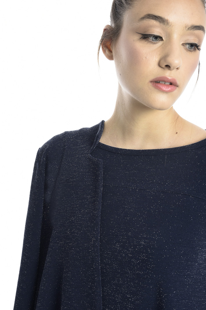 Lamé jersey bolero jacket Intrend Lamé jersey bolero jacket Intrend
