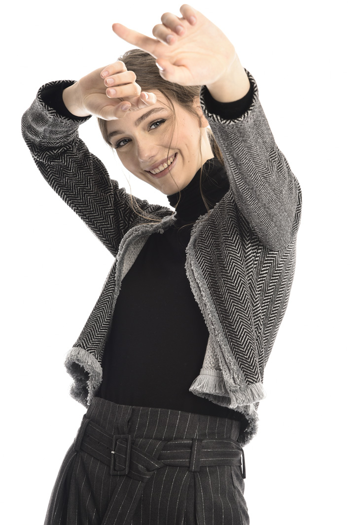 Jacquard jersey bolero Intrend Jacquard jersey bolero Intrend