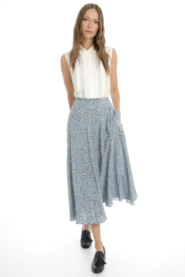 Top in silk and jersey Intrend Top in silk and jersey Intrend