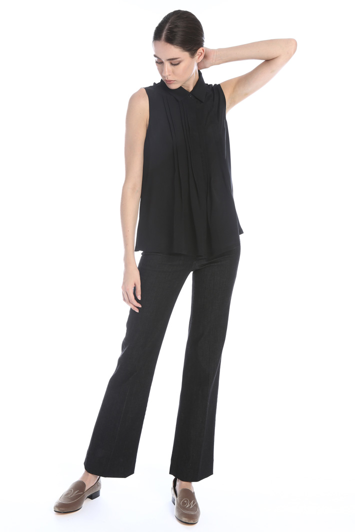 Top in silk and jersey Intrend Top in silk and jersey Intrend
