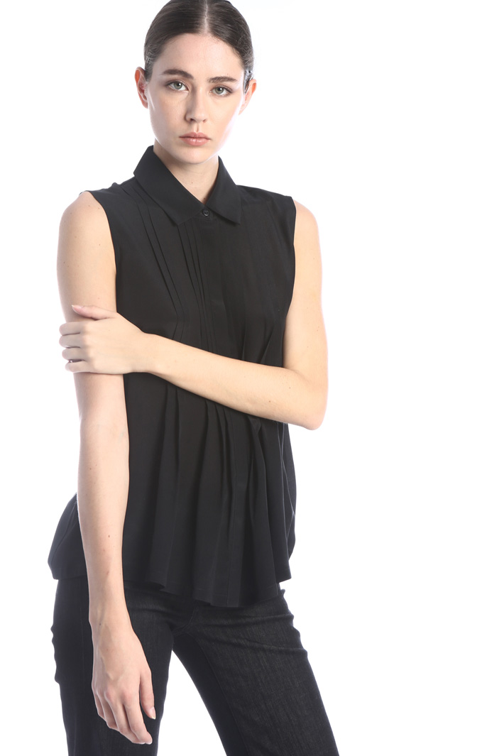 Top in silk and jersey Intrend Top in silk and jersey Intrend