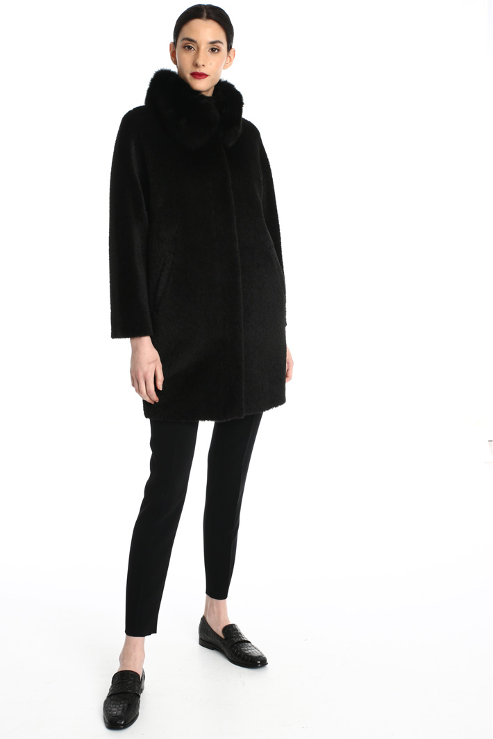 Brushed alpaca coat Intrend Brushed alpaca coat Intrend