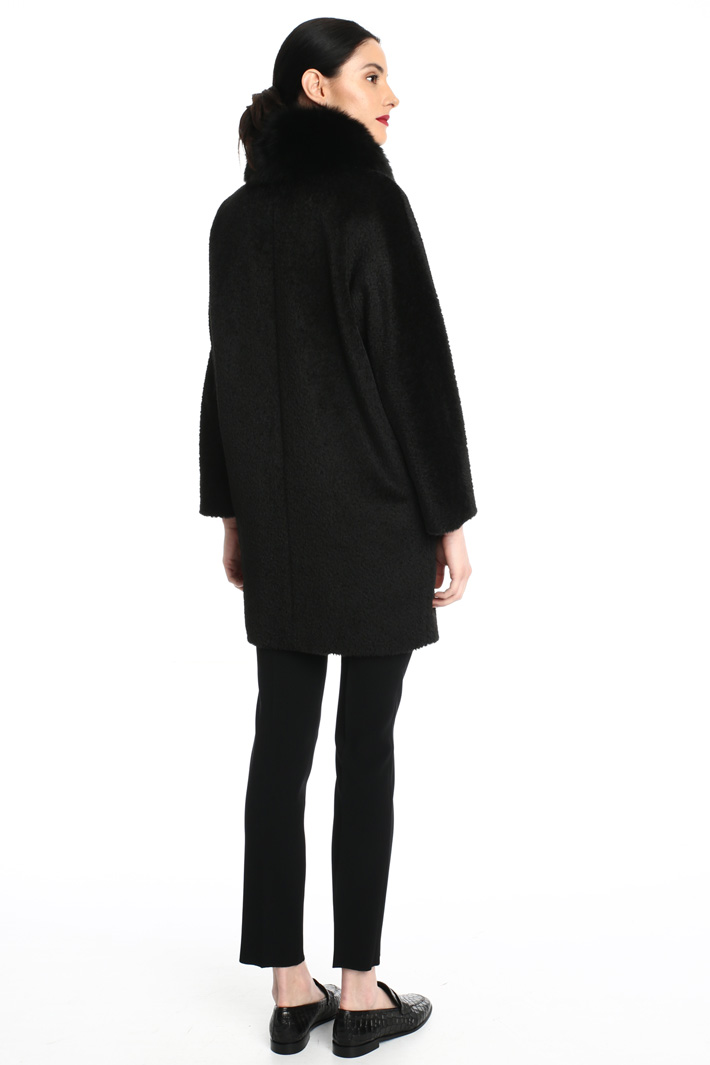 Brushed alpaca coat Intrend Brushed alpaca coat Intrend