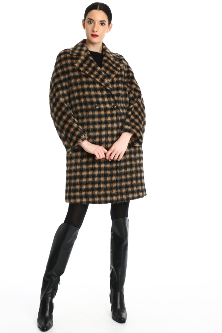 Brushed wool coat Intrend Brushed wool coat Intrend