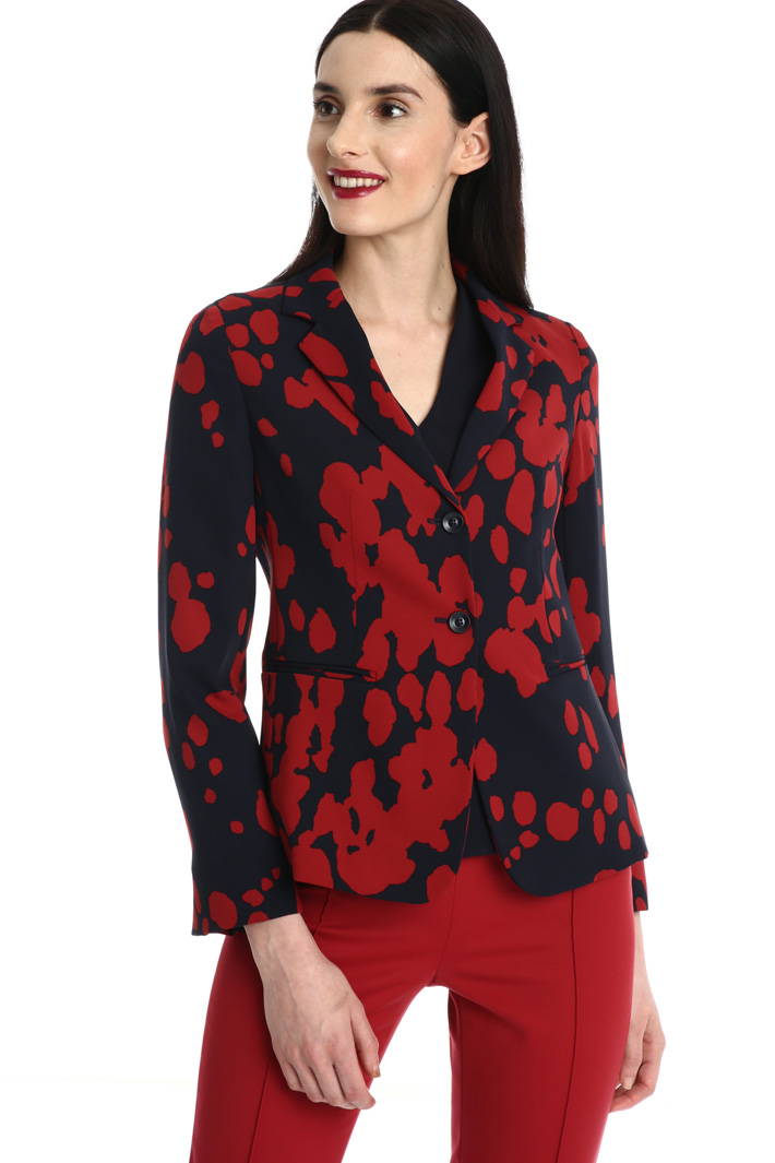 Printed cady blazer Intrend Printed cady blazer Intrend