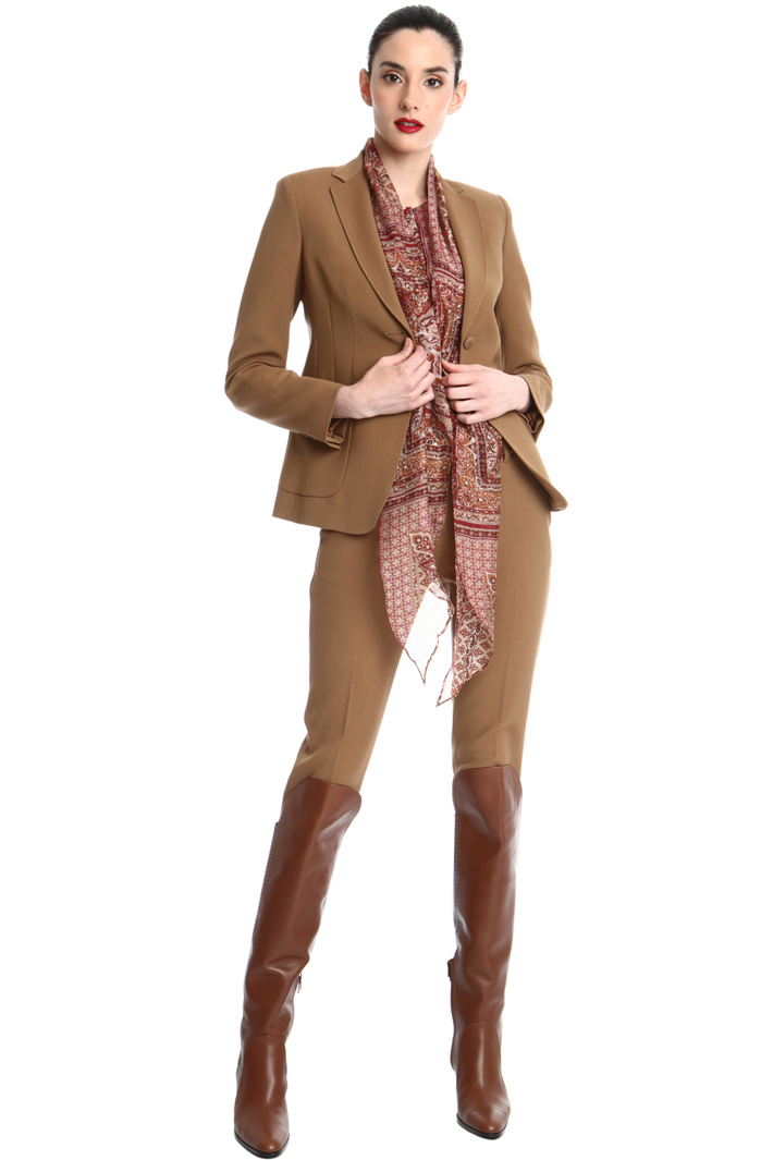 Wool crepe satin blazer Intrend Wool crepe satin blazer Intrend