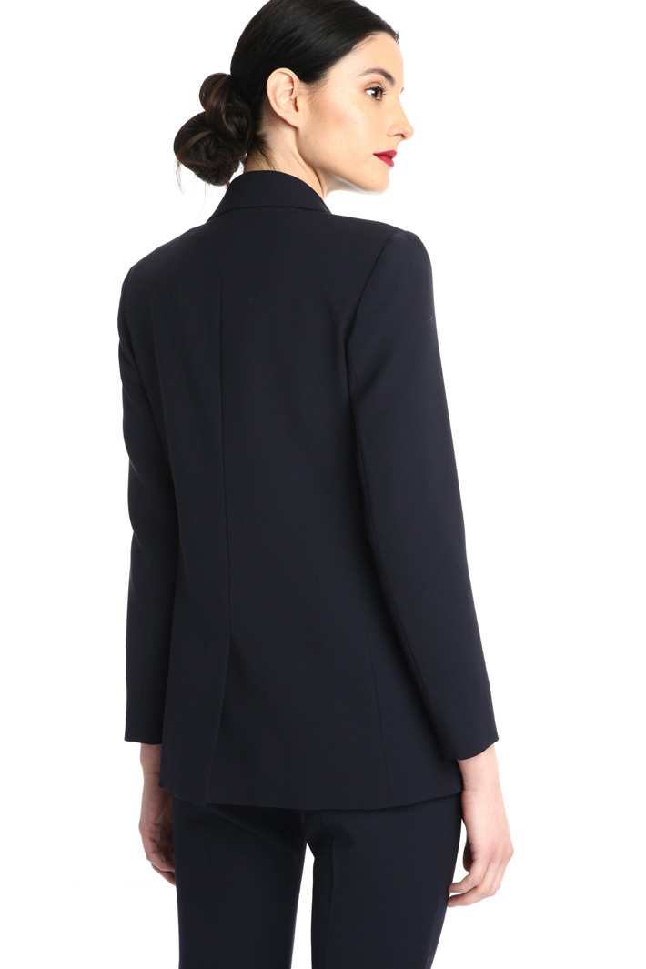Wool crepe satin blazer Intrend Wool crepe satin blazer Intrend