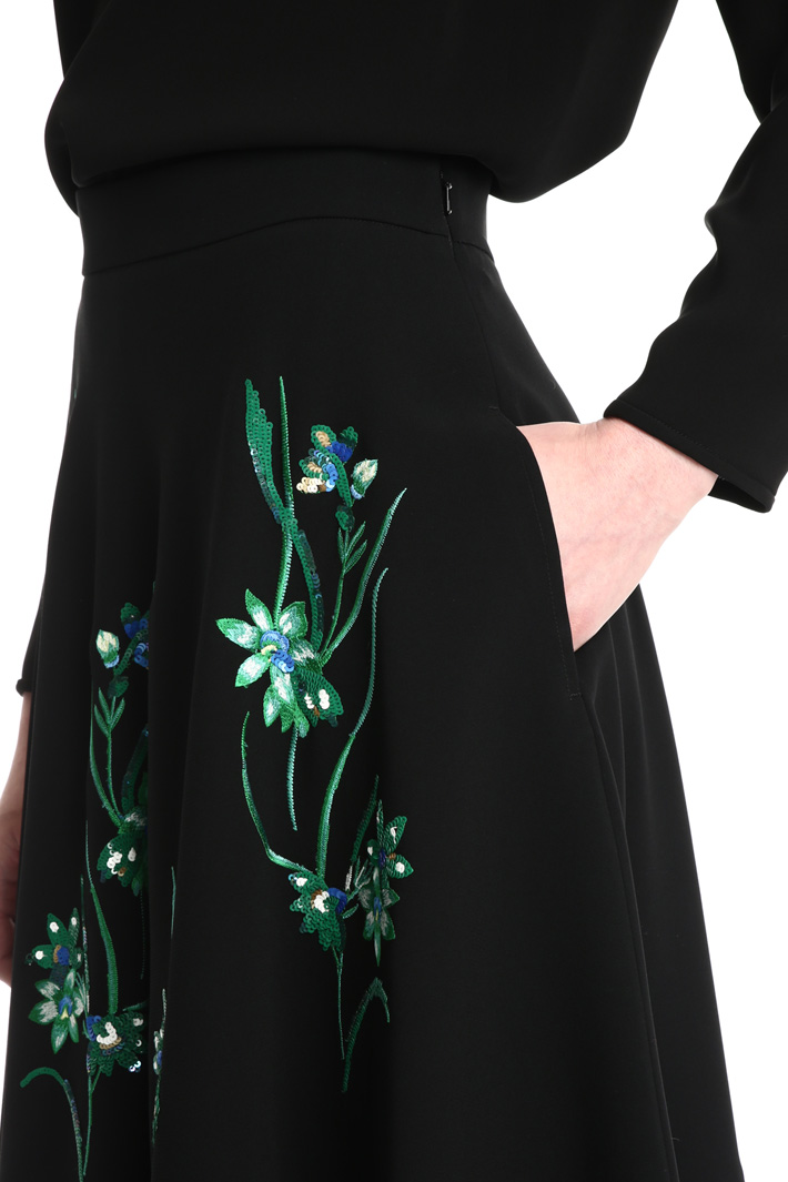 Embroidered cady skirt Intrend Embroidered cady skirt Intrend