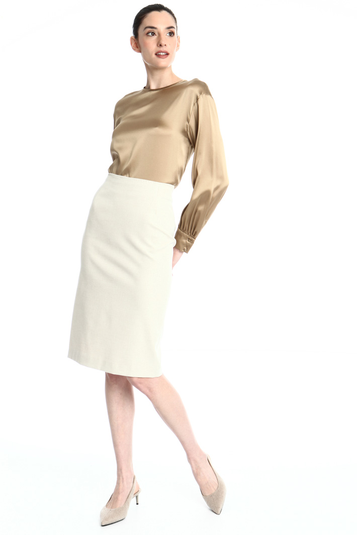 Cotton gabardine skirt Intrend Cotton gabardine skirt Intrend