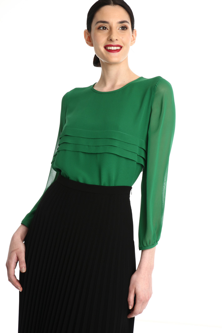 Silk georgette blouse Intrend Silk georgette blouse Intrend