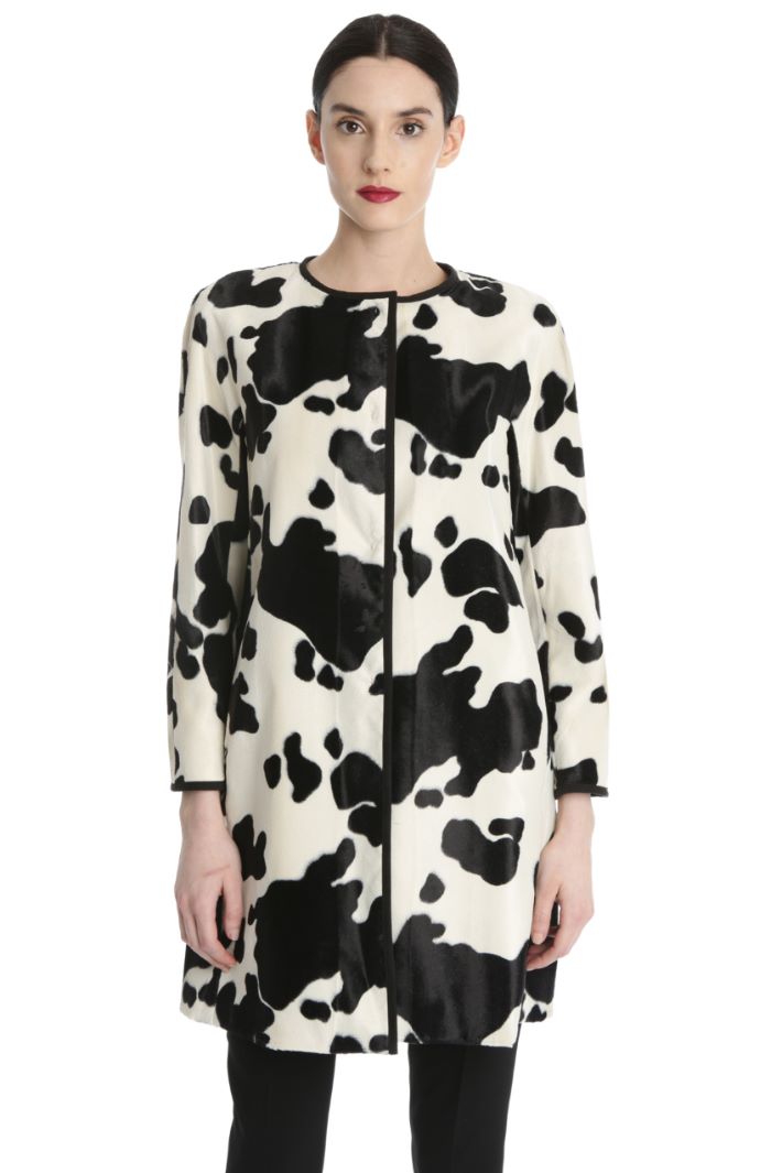 Calf-hair effect duster coat Intrend Calf-hair effect duster coat Intrend