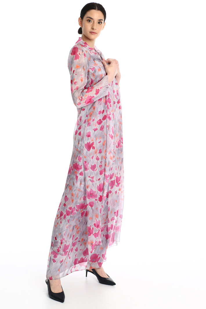Silk chiffon duster coat Intrend Silk chiffon duster coat Intrend