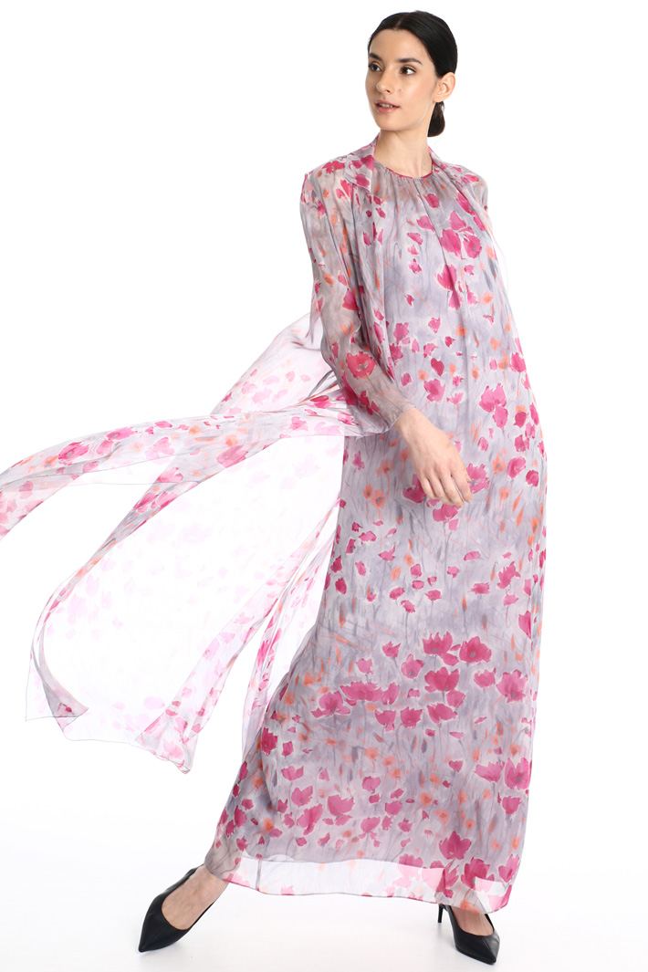 Silk chiffon duster coat Intrend Silk chiffon duster coat Intrend