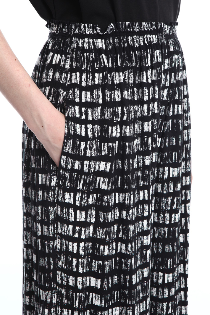 Printed wide-leg trousers Intrend Printed wide-leg trousers Intrend