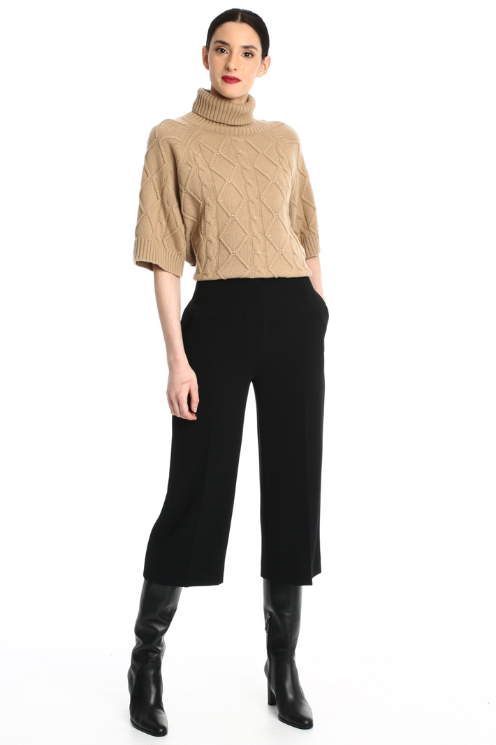Crop cady trousers Intrend Crop cady trousers Intrend