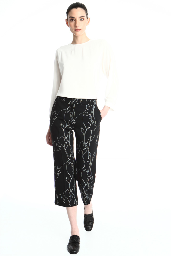Cropped cady trousers Intrend Cropped cady trousers Intrend