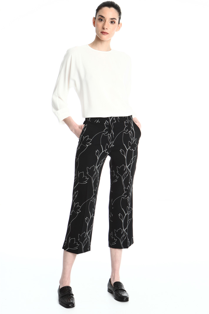 Cropped cady trousers Intrend Cropped cady trousers Intrend