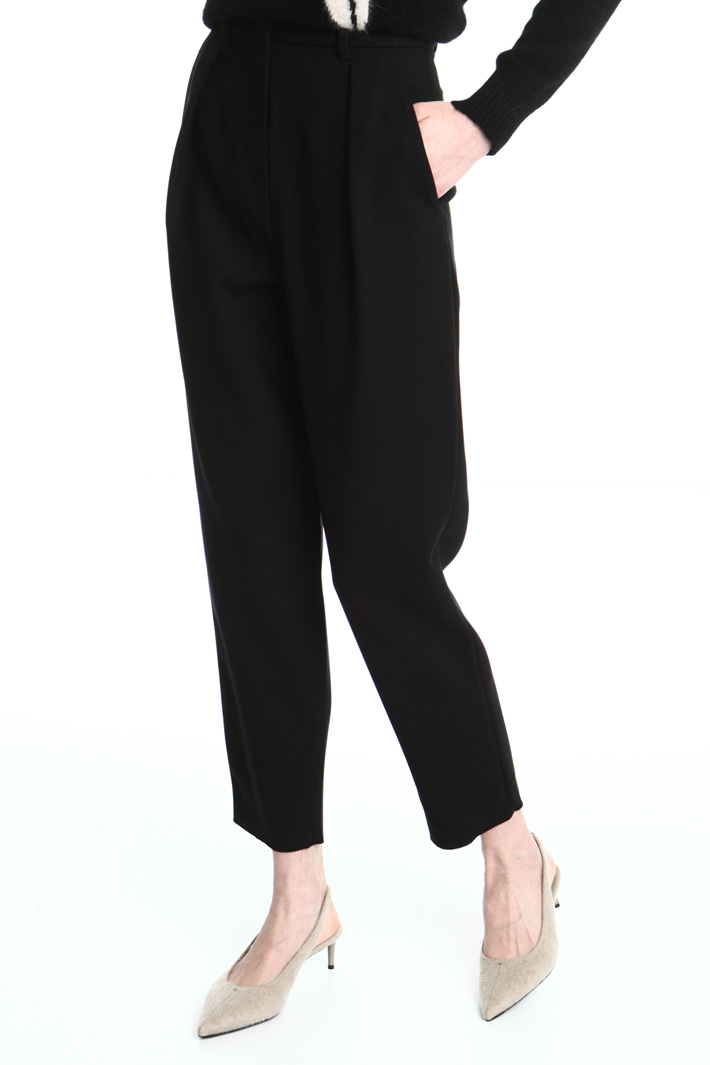 Wool carrot trousers Intrend Wool carrot trousers Intrend