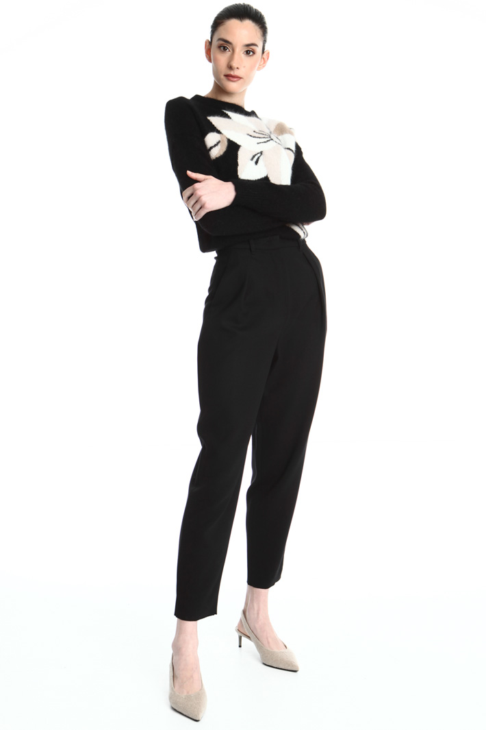 Wool carrot trousers Intrend Wool carrot trousers Intrend