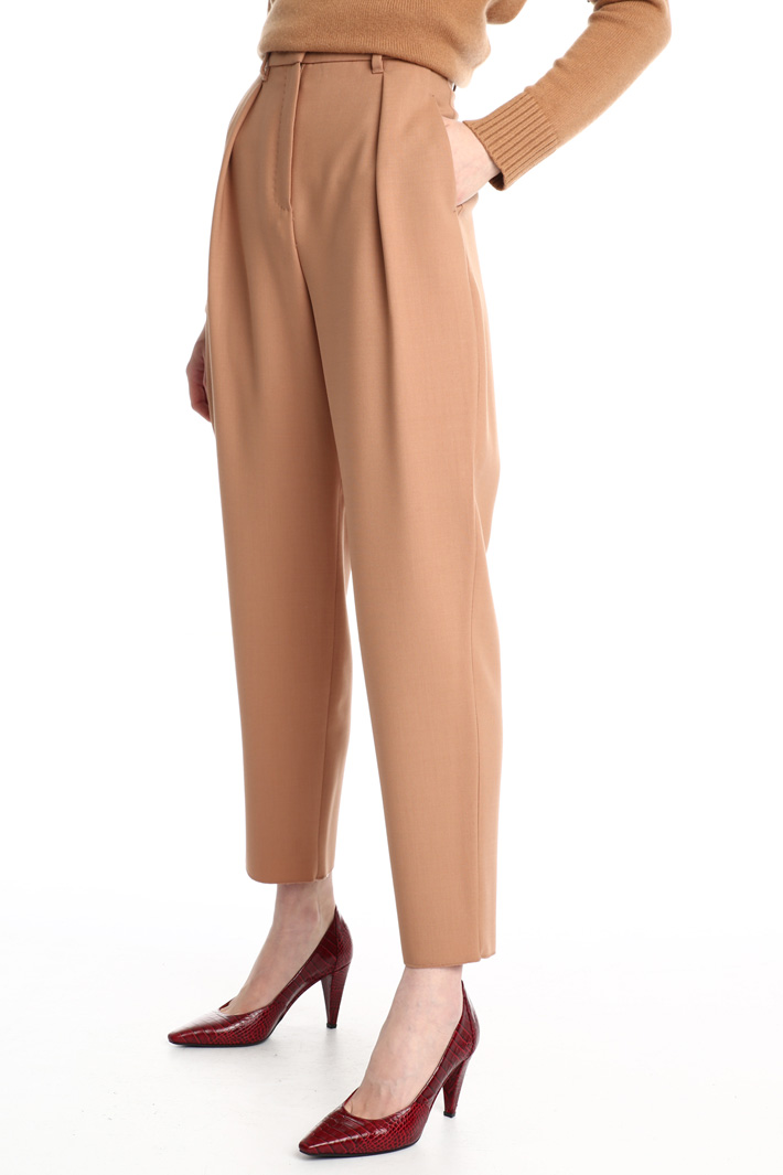 Wool carrot trousers Intrend Wool carrot trousers Intrend