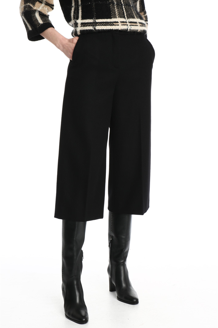 Crop trousers in wool Intrend Crop trousers in wool Intrend