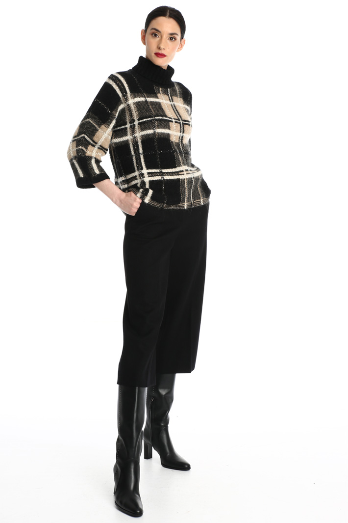 Crop trousers in wool Intrend Crop trousers in wool Intrend