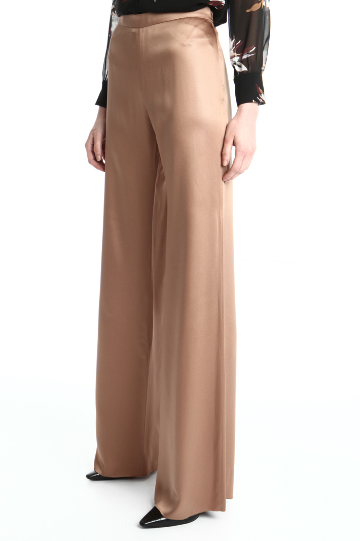Satin palazzo trousers Intrend Satin palazzo trousers Intrend