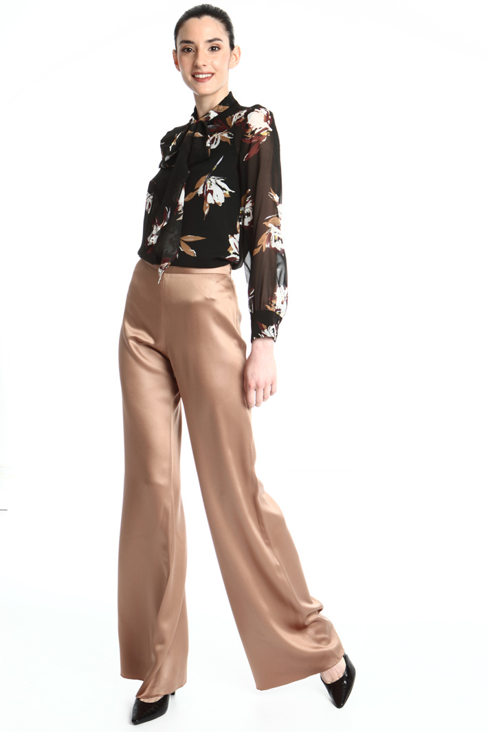 Satin palazzo trousers Intrend Satin palazzo trousers Intrend