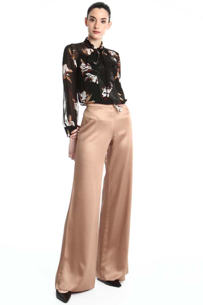 Satin palazzo trousers Intrend Satin palazzo trousers Intrend