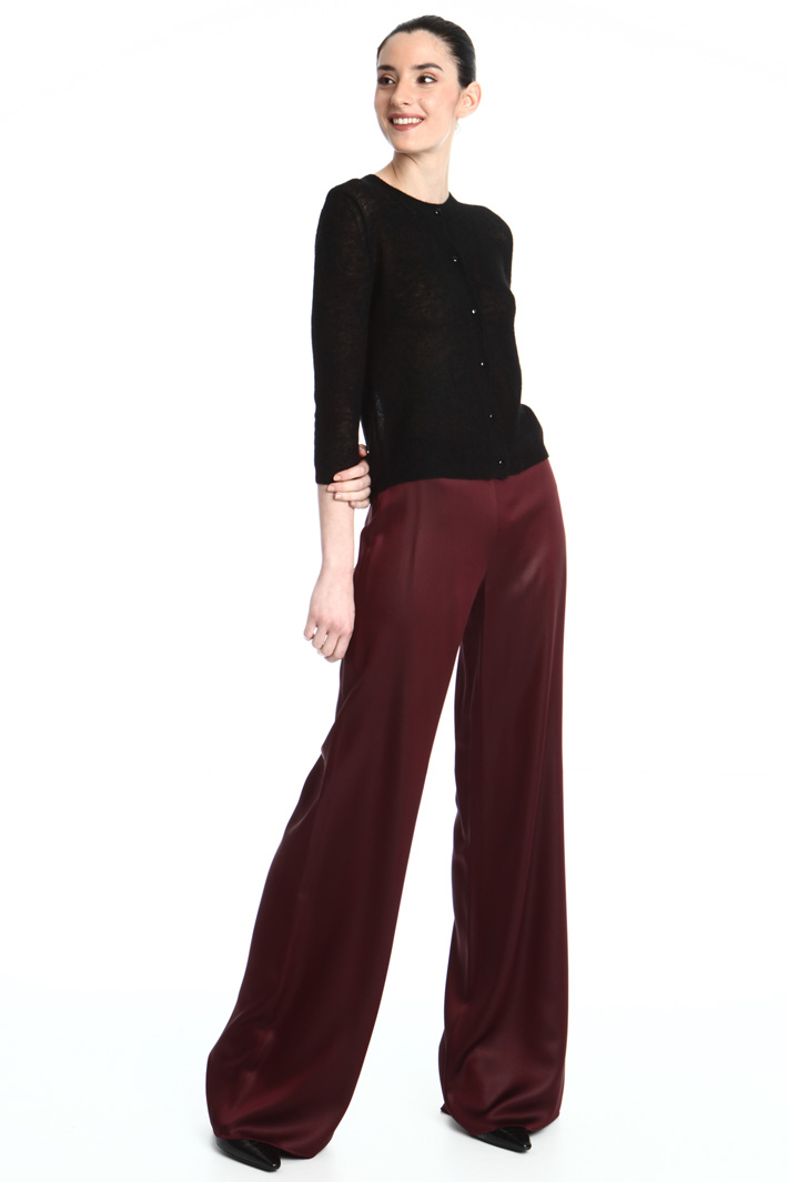 Satin palazzo trousers Intrend Satin palazzo trousers Intrend