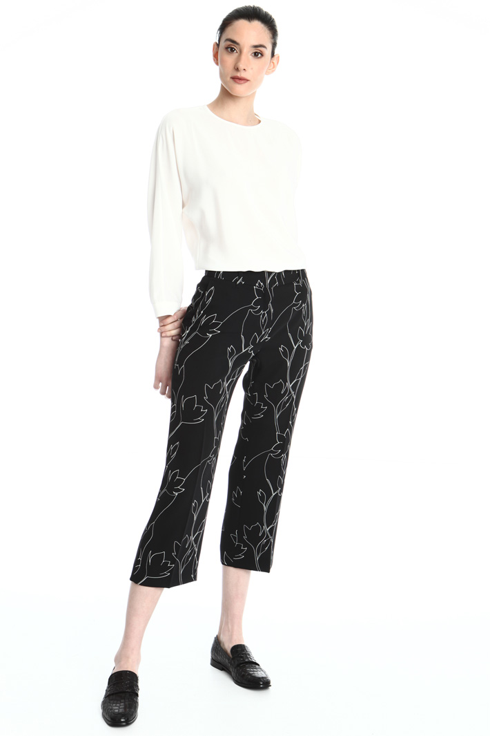 Silk crepe-de-chine blouse Intrend Silk crepe-de-chine blouse Intrend