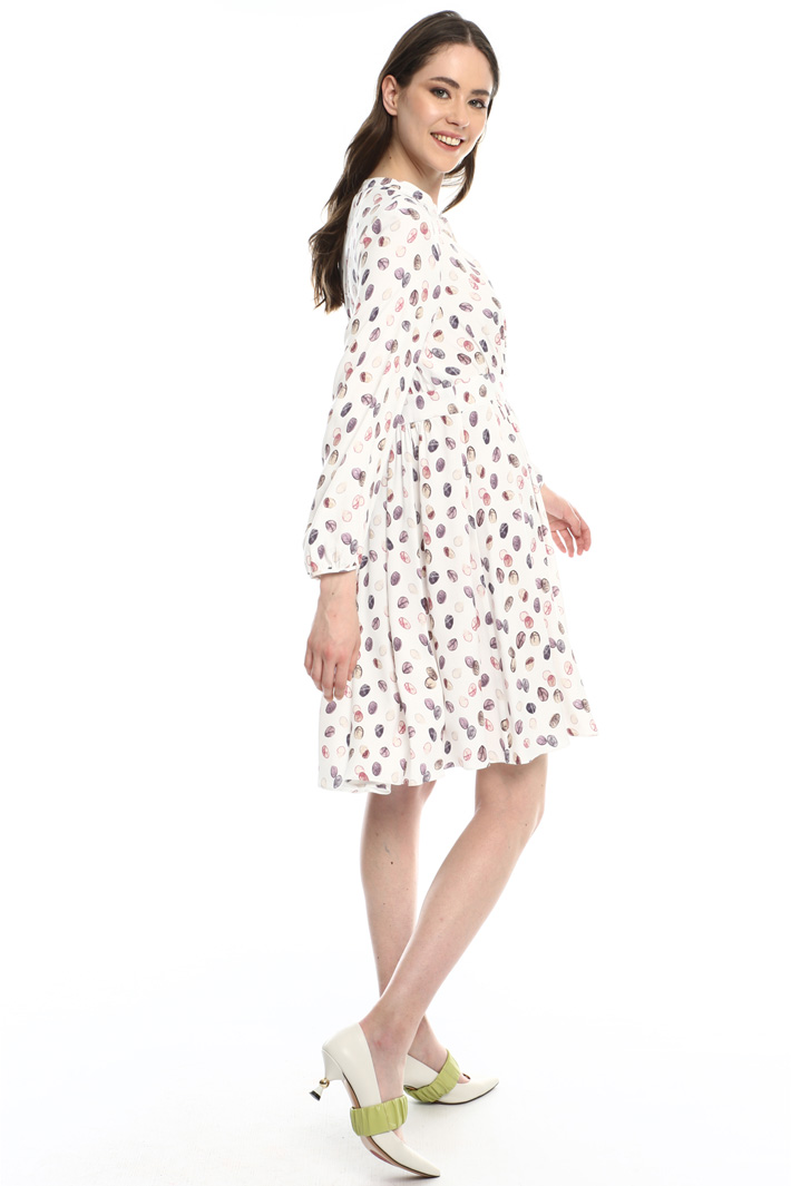 Flared viscose dress Intrend Flared viscose dress Intrend