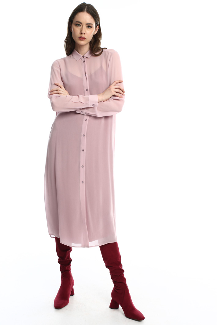 Georgette shirt dress Intrend Georgette shirt dress Intrend