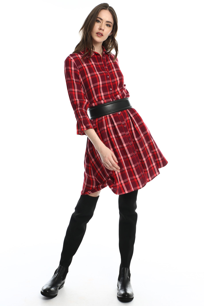 Check flannel shirt dress Intrend Check flannel shirt dress Intrend