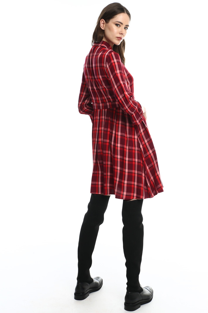 Check flannel shirt dress Intrend Check flannel shirt dress Intrend