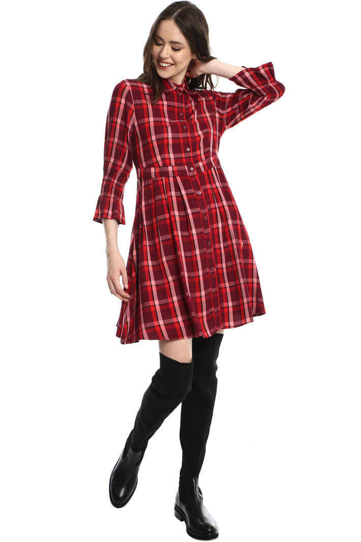 Check flannel shirt dress Intrend Check flannel shirt dress Intrend