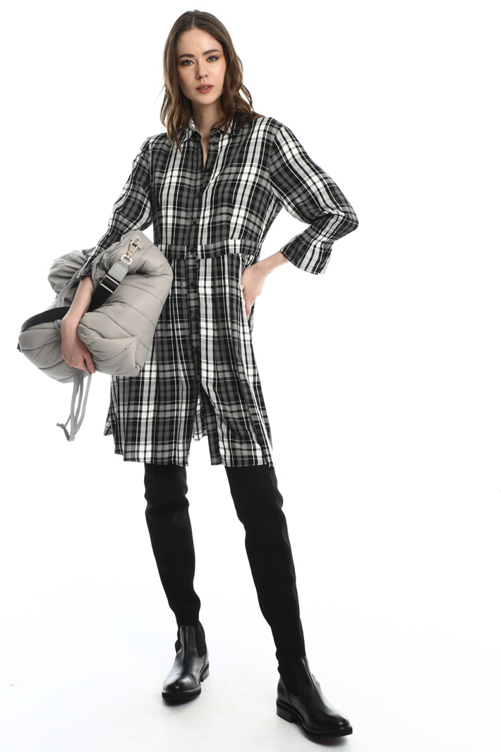 Check flannel shirt dress Intrend Check flannel shirt dress Intrend
